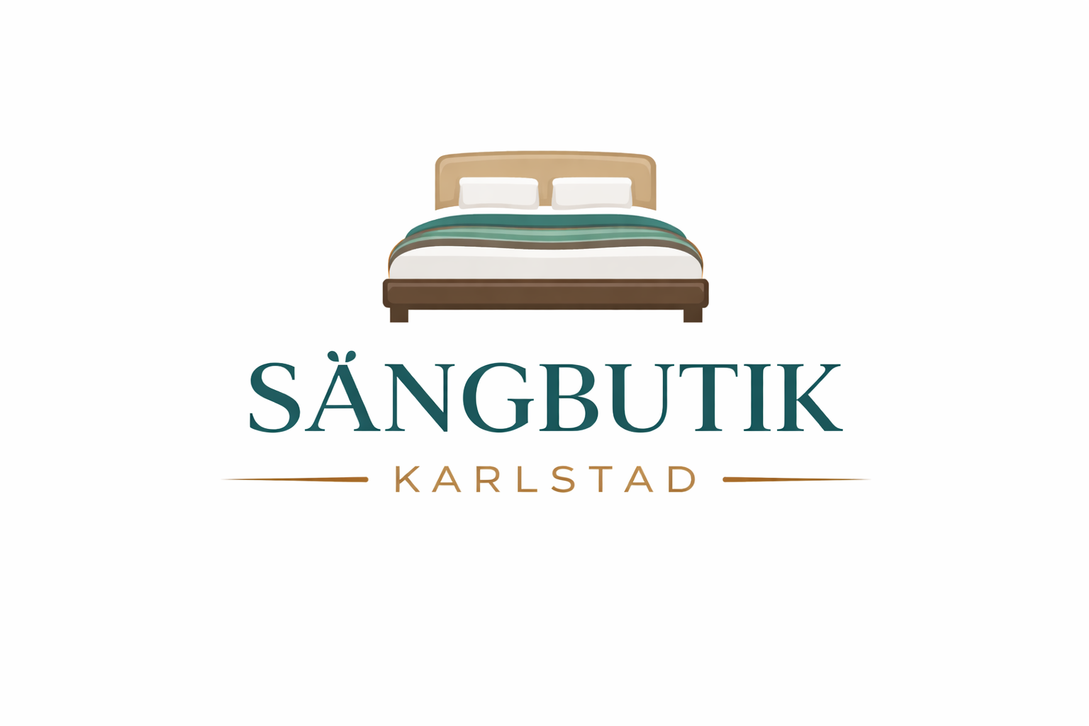 Sängbutik Karlstad logotyp och design
